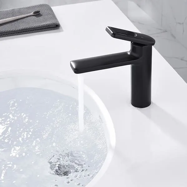 Vòi Chậu Lavabo Nóng Lạnh Màu Đen Miken MK-8032B