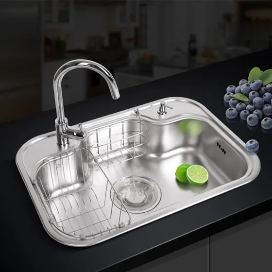 Chậu rửa bát 1 hố inox304 Miken MKRB-7548 