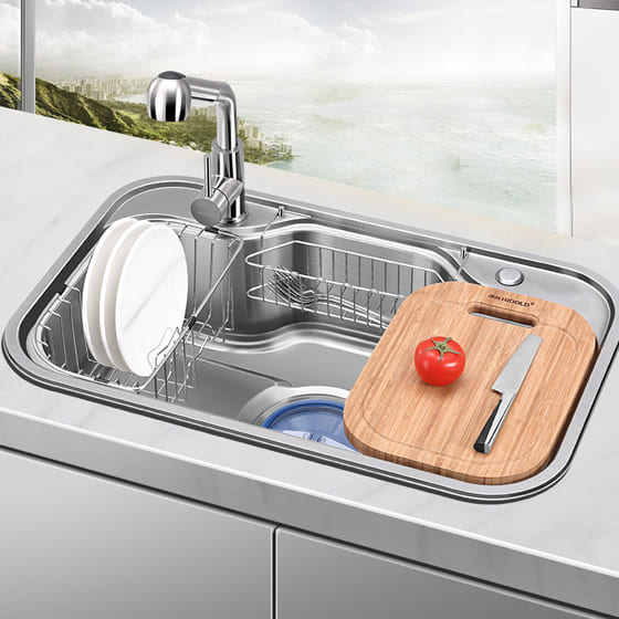 Chậu rửa bát 1 hố inox304 Miken MKRB-8249 