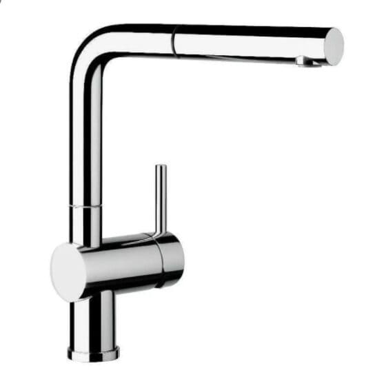 Vòi chậu rửa bát nóng lạnh dây rút Miken MK-2021