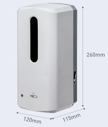 Bản vẽ kỹ thuật hộp xịt xà phòng tự động Miken MKH-B802