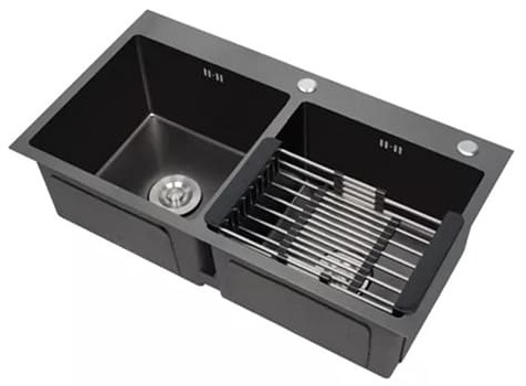 Chậu rửa bát 2 hố cân Handmade inox304 Miken MKRB-8045NC 