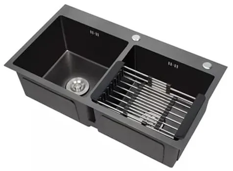 Chậu rửa bát 2 hố cân Handmade inox304 Miken MKRB-8045NC 