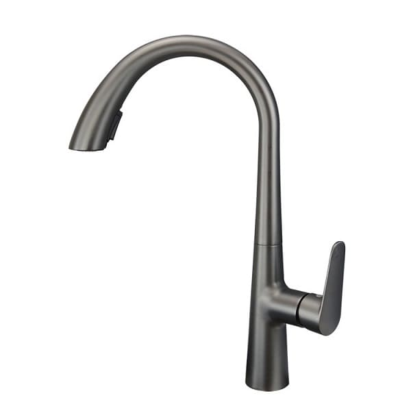 Vòi chậu rửa bát nóng lạnh màu ghi Miken MK-0578GR