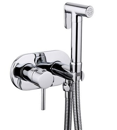 Vòi xịt vệ sinh nóng lạnh âm tường Miken F-7505W