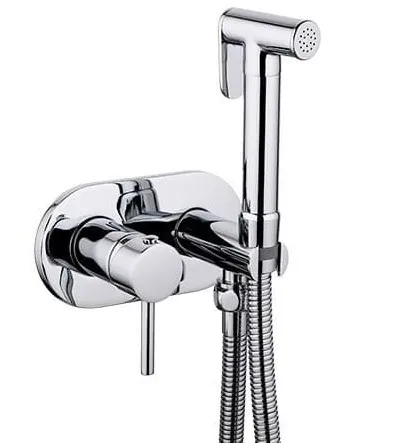 Vòi xịt vệ sinh nóng lạnh âm tường Miken F-7505W