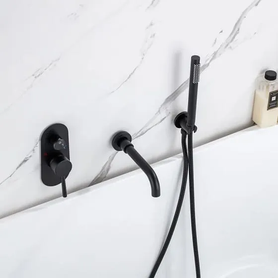 Sen bồn tắm ân tường màu đen Miken MKS-17019B