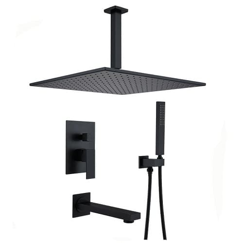 Sen tắm âm tường bát trần màu đen Miken MKSAT-Mix306