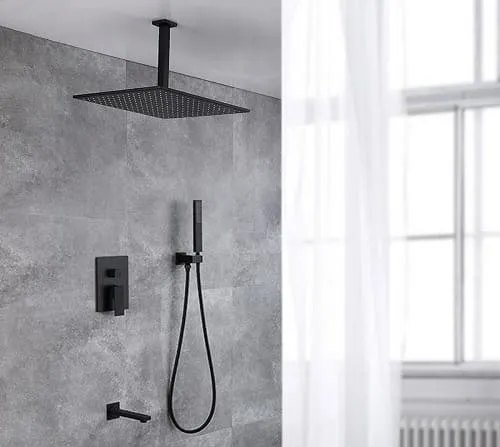 Sen tắm âm tường bát trần màu đen Miken MKSAT-Mix306.30
