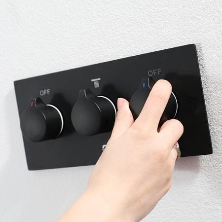 Sen tắm âm tường bát trần màu đen Miken HI06024I