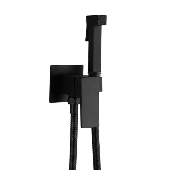 Vòi xịt vệ sinh nóng lạnh màu đen Miken F-7502B