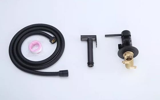 Vòi xịt vệ sinh nóng lạnh màu đen Miken F-1301B