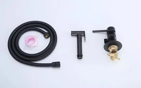 Vòi xịt vệ sinh nóng lạnh màu đen Miken F-1301B