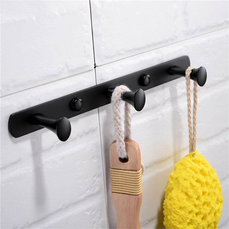 Móc  treo 4 vấu màu đen Miken MK-704B