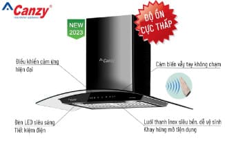 Máy hút mùi kính cong Canzy CZ-KC3870B