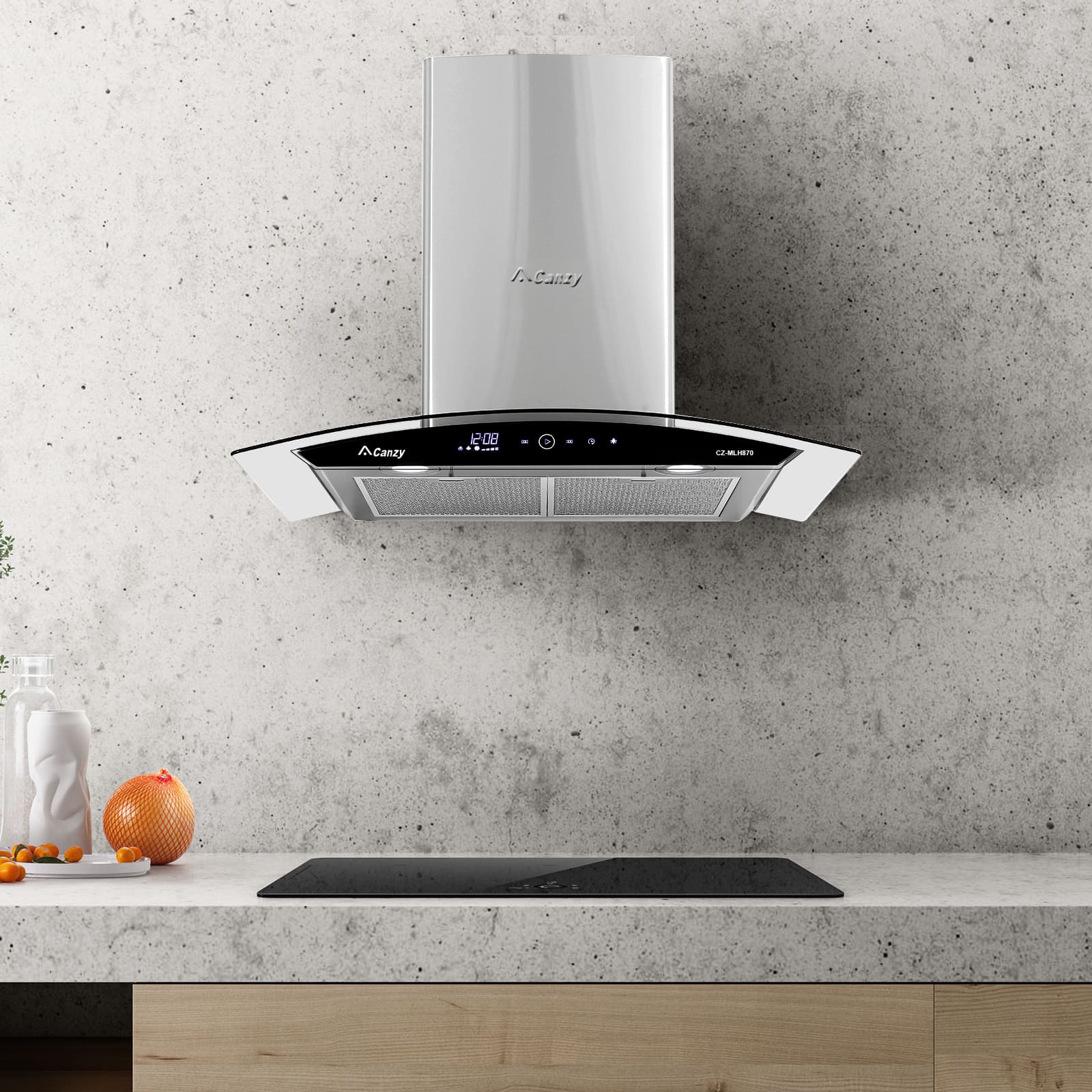 Máy hút mùi kính cong Canzy CZ-MLH870     