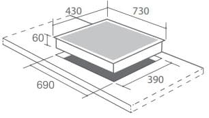 Bản vẽ kỹ thuật Bếp Điện Từ Canzy CZI-728 .S2     