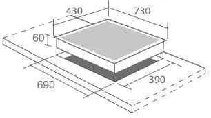 Bản vẽ kỹ thuật Bếp Điện Từ Canzy CZI-728 .S2     