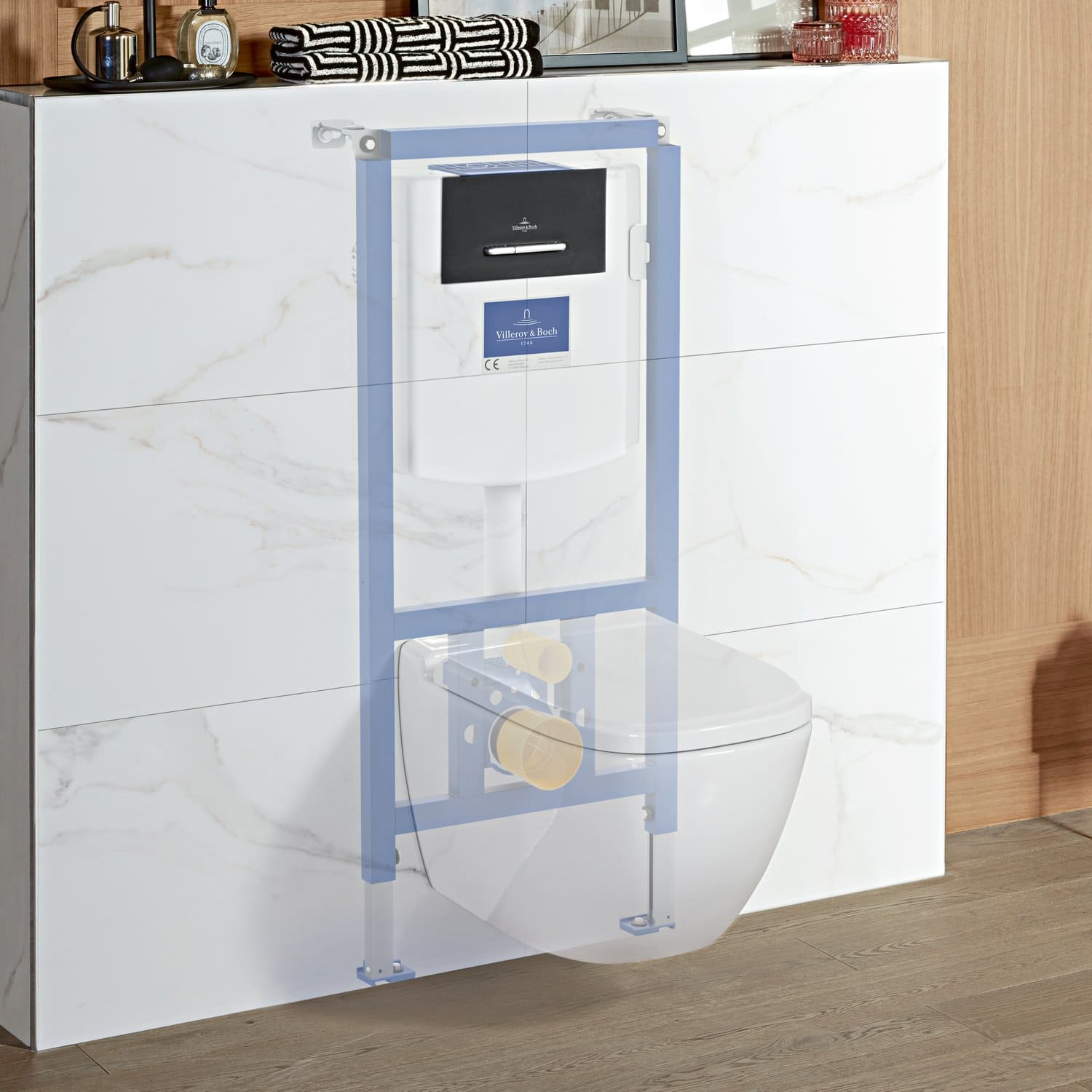 Bồn cầu treo tường Đức Villeroy-Boch Venticello 2.0 4611R0RW