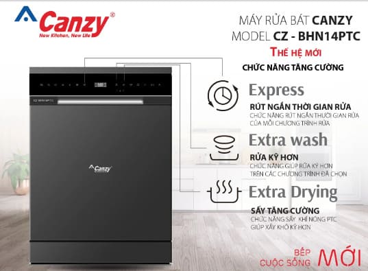 Máy Rửa Bát Canzy CZ-BHN14BTC SERIE 8