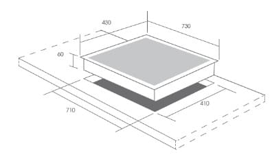 Bản vẽ kỹ thuật Bếp Điện Từ Canzy CZ-BMIX999H     