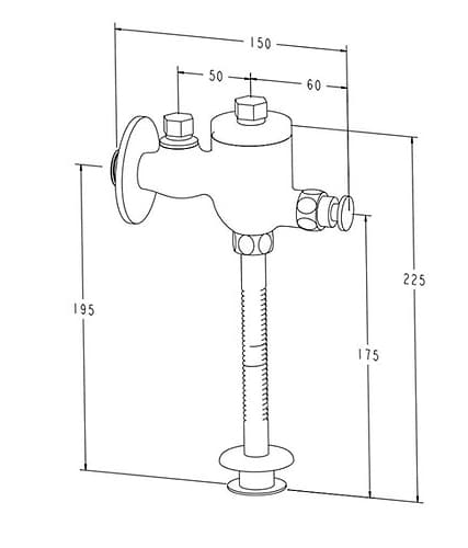 Van xả nhấn tiểu nam Clara CV-011