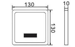Bản vẽ kỹ thuật van xả tiểu cảm ứng Clara CV-012