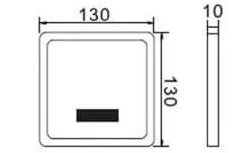 Bản vẽ kỹ thuật van xả tiểu cảm ứng Clara CV-012