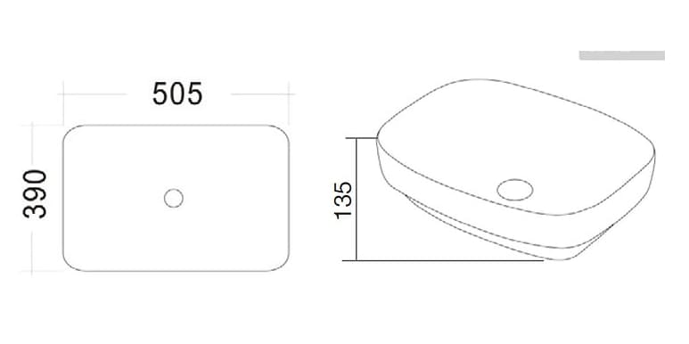 Chậu rửa Lavabo bán âm bàn Clara CB-1151
