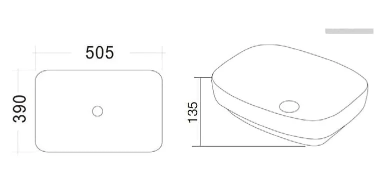 Chậu rửa Lavabo bán âm bàn Clara CB-1151