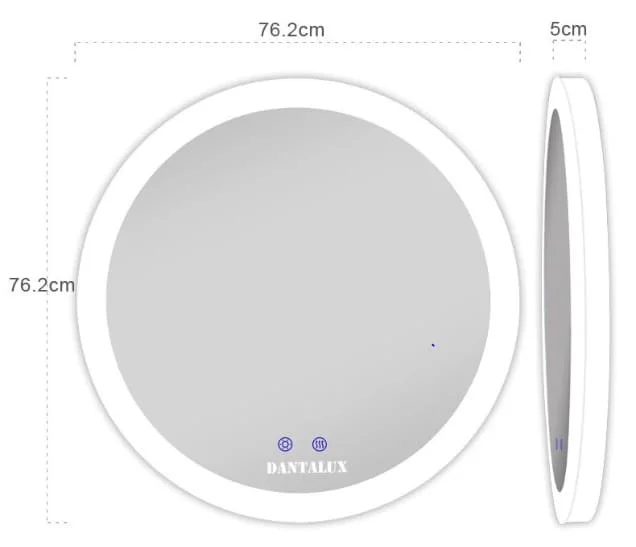 Bản vẽ kỹ thuật gương đèn led cảm ứng có sấy Dantalux DP320 new