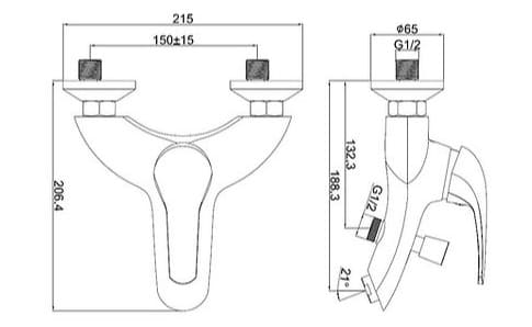 Sen tắm nóng lạnh Clara CF-14403