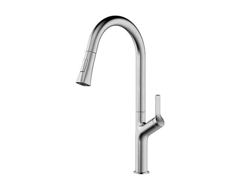 Vòi chậu rửa bát nóng lạnh dây rút Clara CF-74354