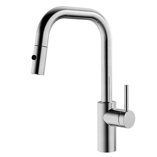 Vòi chậu rửa bát nóng lạnh dây rút Clara CF-75354