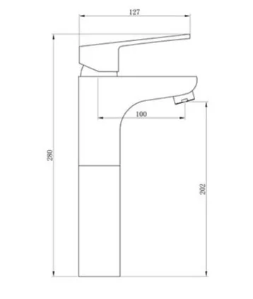 Bản vẽ kỹ thuật sen tắm nóng lạnh Clara CF-03352