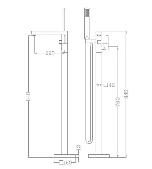 Sen bồn tắm đặt sàn Clara CF-76358