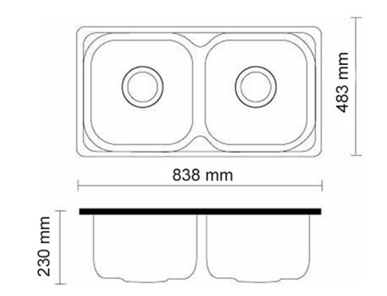 Chậu rửa bát 2 hố inox304 Clara CSS-09 