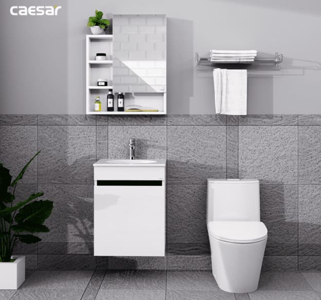 Tủ Treo Phòng Tắm Kèm chậu Caesar L5022 + EH15022AV 