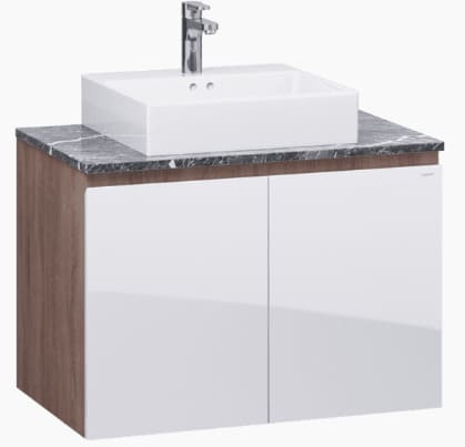 Tủ Treo Phòng Tắm Kèm chậu Caesar LF5263 + EH48001AWV