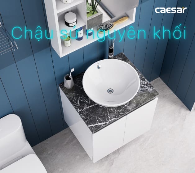 Tủ Treo Phòng Tắm Kèm chậu Caesar L5215 + EH46002AV