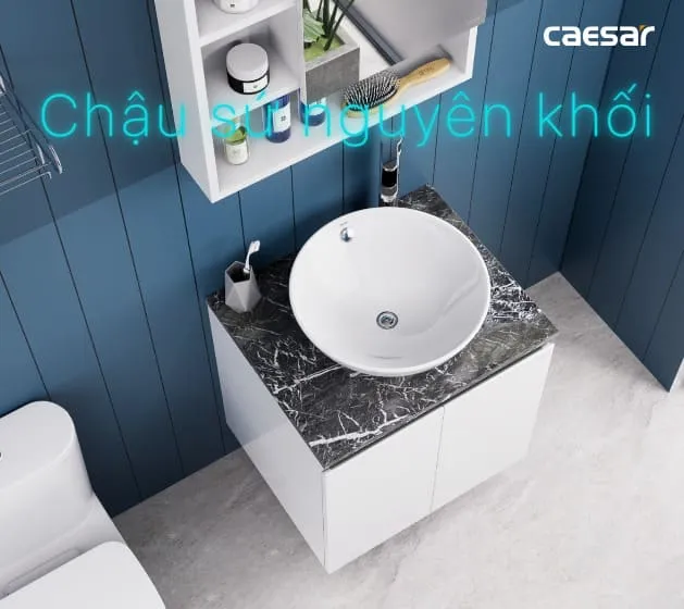 Tủ Treo Phòng Tắm Kèm chậu Caesar L5215 + EH46002AV