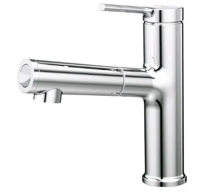 Vòi Lavabo Nóng Lạnh 1 Chân Dây Rút Caesar B196C