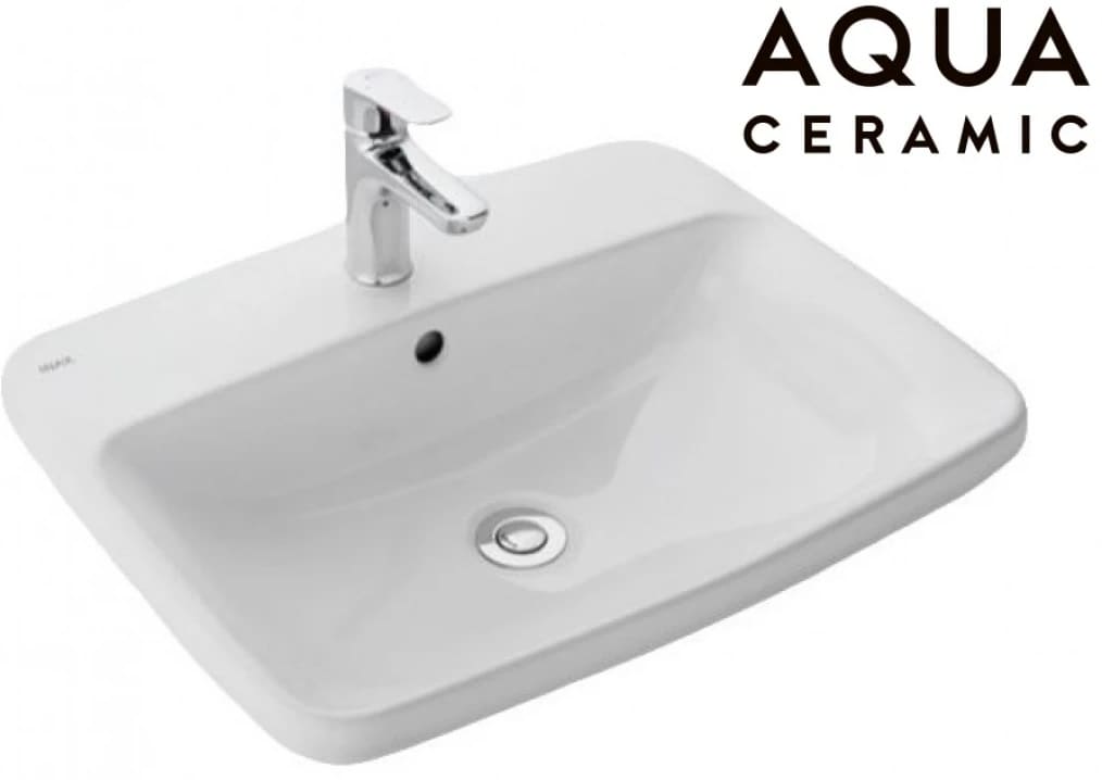 Chậu rửa mặt bàn đá dương vành Inax AL-2398VFC