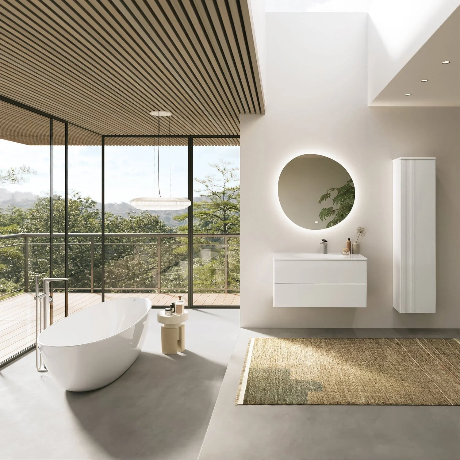 Bồn tắm đặt sàn 1.7m Villeroy-boch Antao UBQ170TAO7TV-01