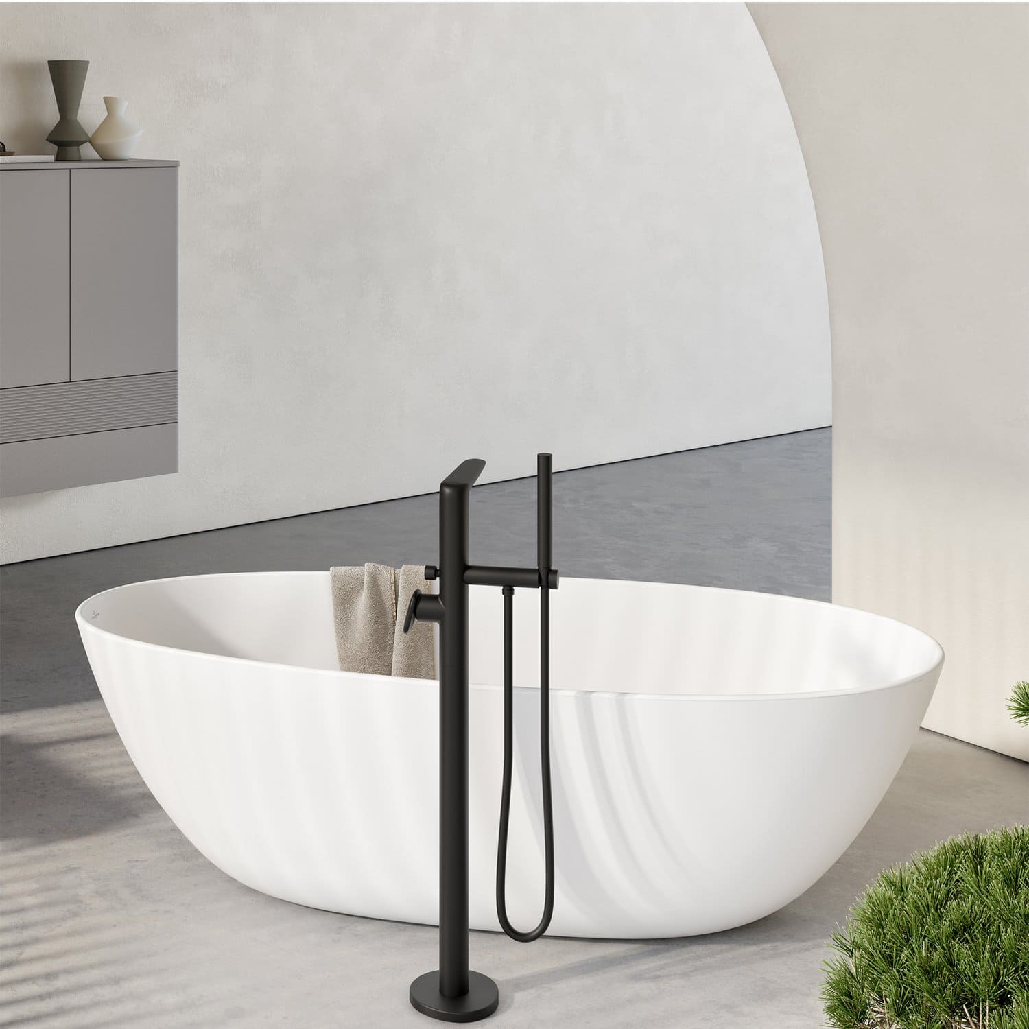 Bồn tắm đặt sàn 1.7m Villeroy-boch Antao UBQ170TAO7TV-RW