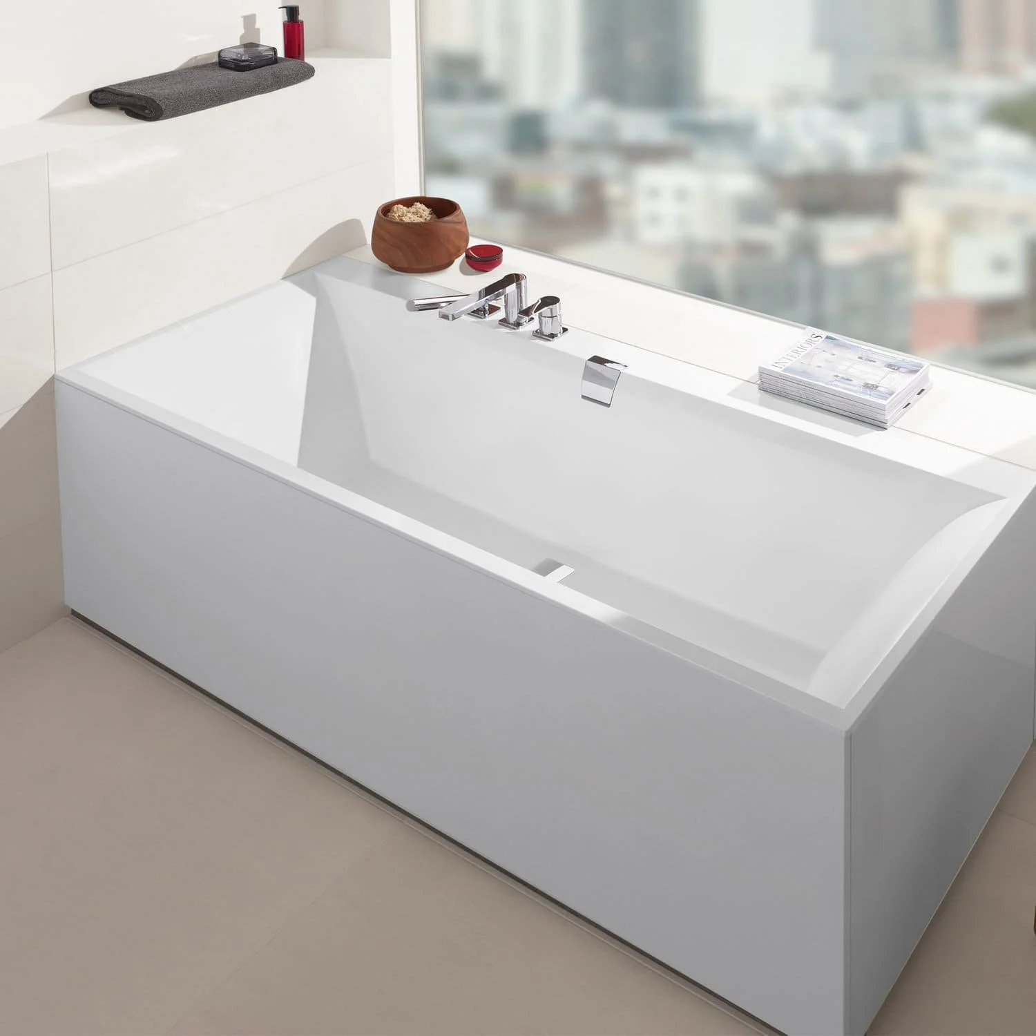 Bồn tắm hình chữ nhật 1.7m Villeroy-boch UBQ170SQE2DV-RW