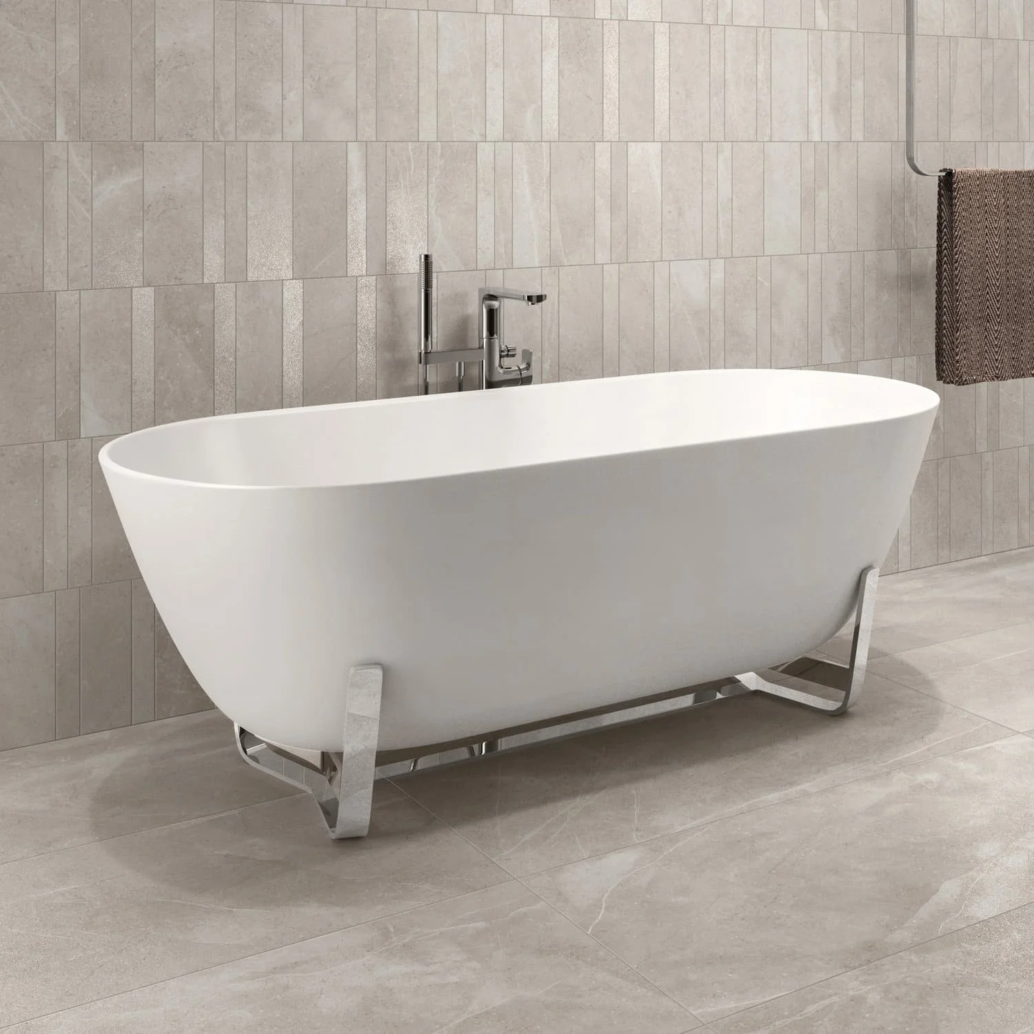 Bồn tắm đặt sàn 1.55m Villeroy-boch Antheus UBQ155ANH7F400V-RW