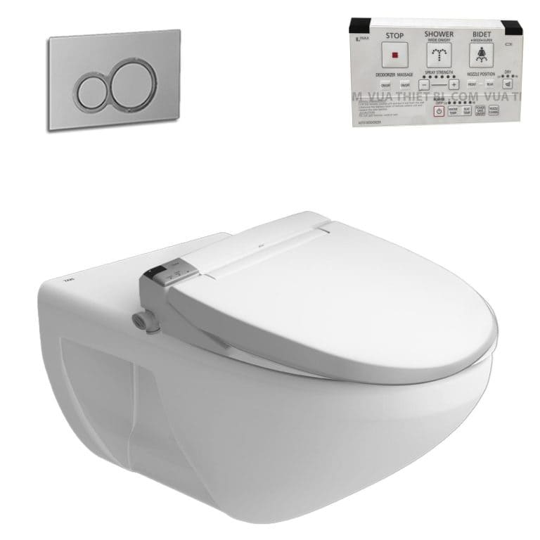 Bồn cầu treo tường nắp điện tử INAX AC-23P+CW-KA22AVN