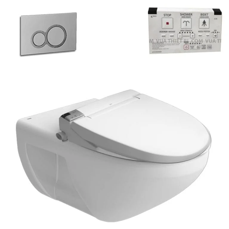 Bồn cầu treo tường nắp điện tử INAX AC-23P+CW-KA22AVN