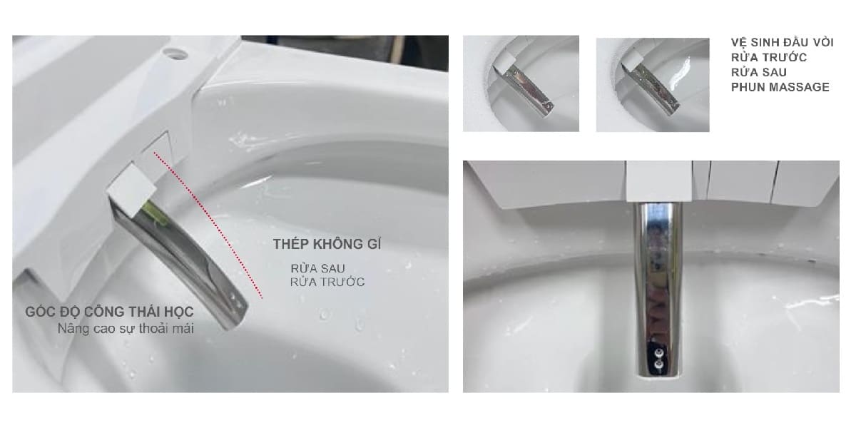 Bồn cầu treo tường điện tử American Standard 103032BL00 + 103026SH00